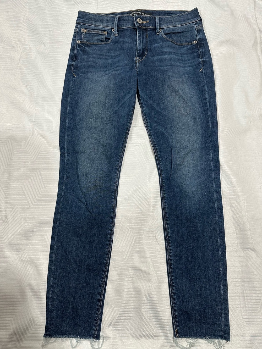 Express Dark Wash Mid Rise Ankle Legging Jeans - Size 6R